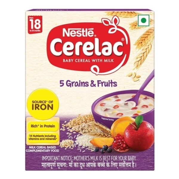 Nestle Cerelac 5 grains & Fruit no – 18 ( 300 g ) – 2 Pcs