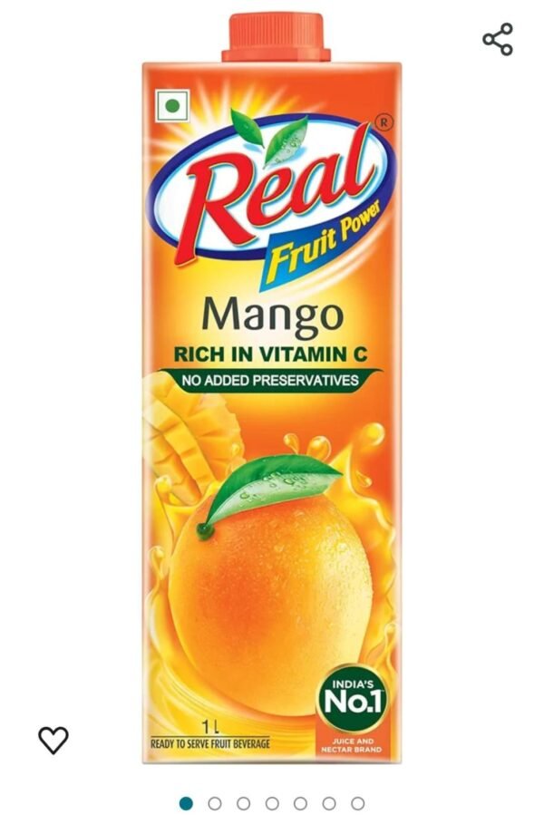 Real Mango Fruit Nectar Juice (1LxRich in Vitamin c)1pcs