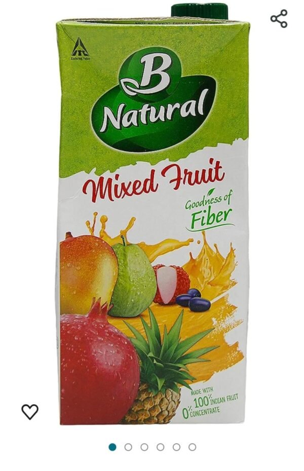 B Natural Juice, Mixed Fruit, (1Litrex1pcs)